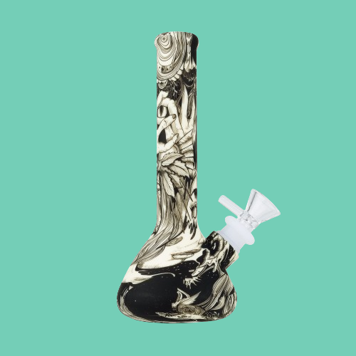 Groove Silicon Bong Mystical with colorful, durable design and ergonomic shape for smooth smoking experience.